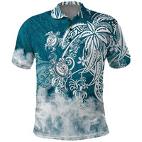 Polynesian Sea Turtle Polo Shirt Tribal LT6 - Wonder Print Shop