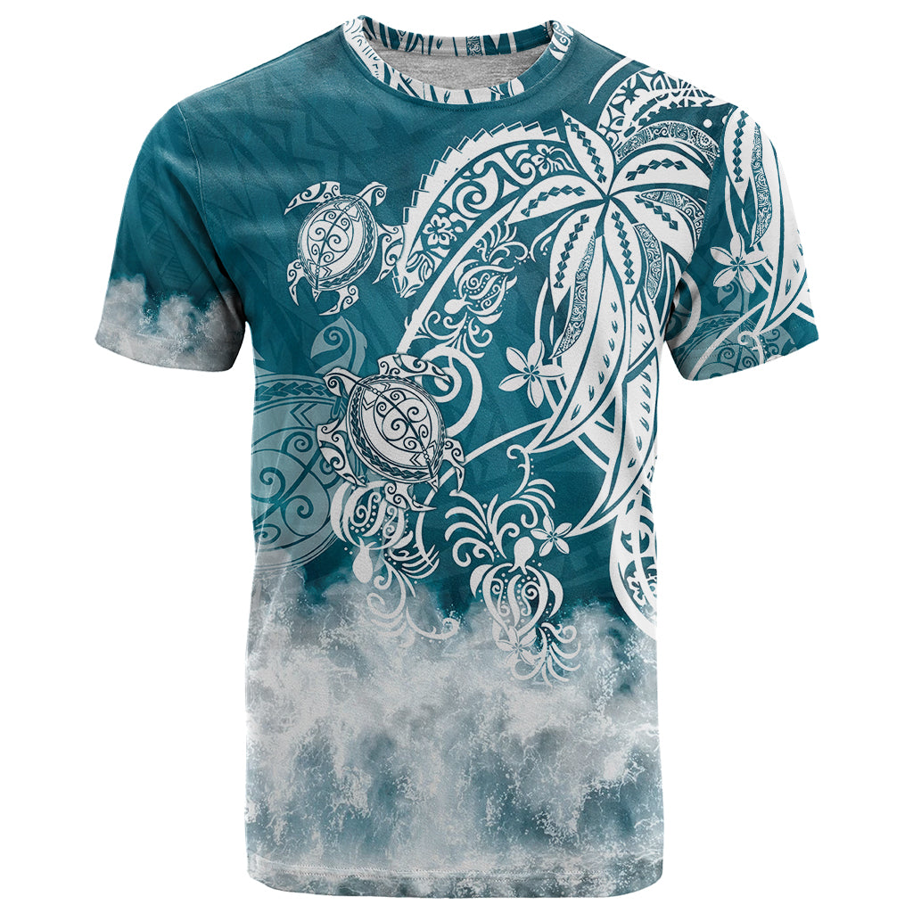 Polynesian Sea Turtle T Shirt Tribal LT6 - Wonder Print Shop
