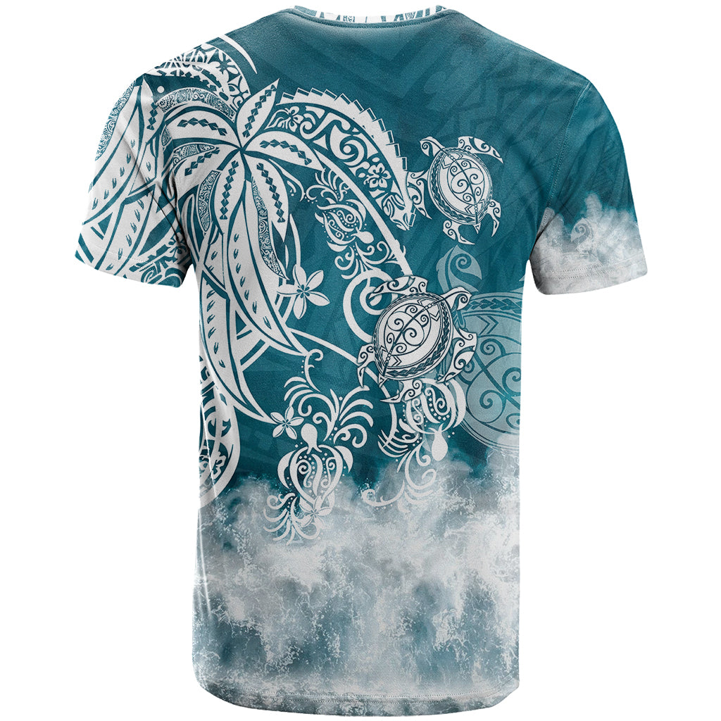 Polynesian Sea Turtle T Shirt Tribal LT6 - Wonder Print Shop