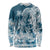 Polynesian Sea Turtle Long Sleeve Shirt Tribal Blue LT6