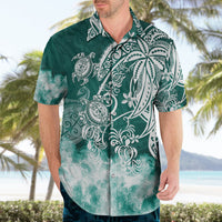 Polynesian Sea Turtle Hawaiian Shirt Tribal Green LT6 - Wonder Print Shop