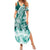 Polynesian Sea Turtle Summer Maxi Dress Tribal Green LT6 - Wonder Print Shop