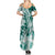 Polynesian Sea Turtle Summer Maxi Dress Tribal Green LT6 - Wonder Print Shop