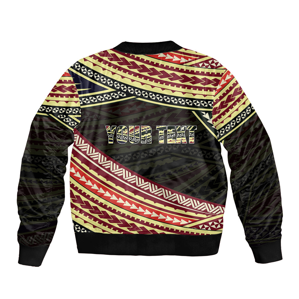 (Custom Personalised) Happy Fathers Day Polynesian Bomber Jacket I Love You Dad LT6 - Wonder Print Shop