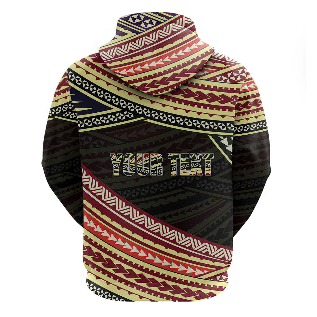 Personalized Happy Fathers Day Polynesian Hoodie I Love You Dad LT6 - Wonder Print Shop