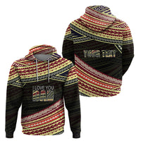 Personalized Happy Fathers Day Polynesian Hoodie I Love You Dad LT6 - Wonder Print Shop