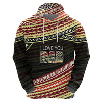 Personalized Happy Fathers Day Polynesian Hoodie I Love You Dad LT6 - Wonder Print Shop