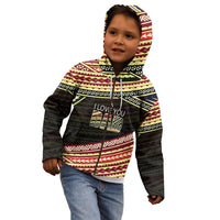(Custom Personalised) Happy Fathers Day Polynesian Kid Hoodie I Love You Dad LT6 - Wonder Print Shop