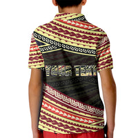 Custom Happy Fathers Day Polynesian Polo Shirt for Kid I Love You Dad LT6 - Wonder Print Shop