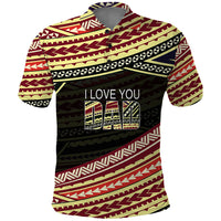 Custom Happy Fathers Day Polynesian Polo Shirt I Love You Dad LT6 - Wonder Print Shop