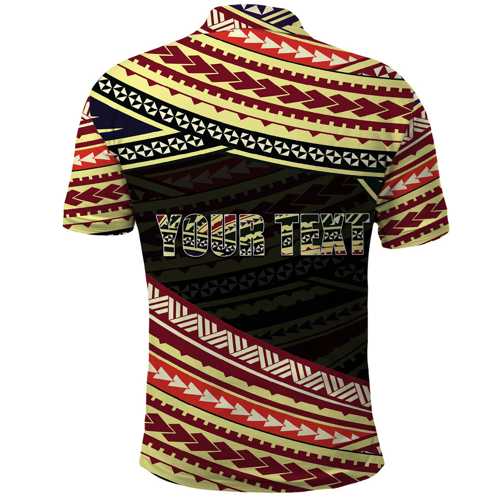 Custom Happy Fathers Day Polynesian Polo Shirt I Love You Dad LT6 - Wonder Print Shop