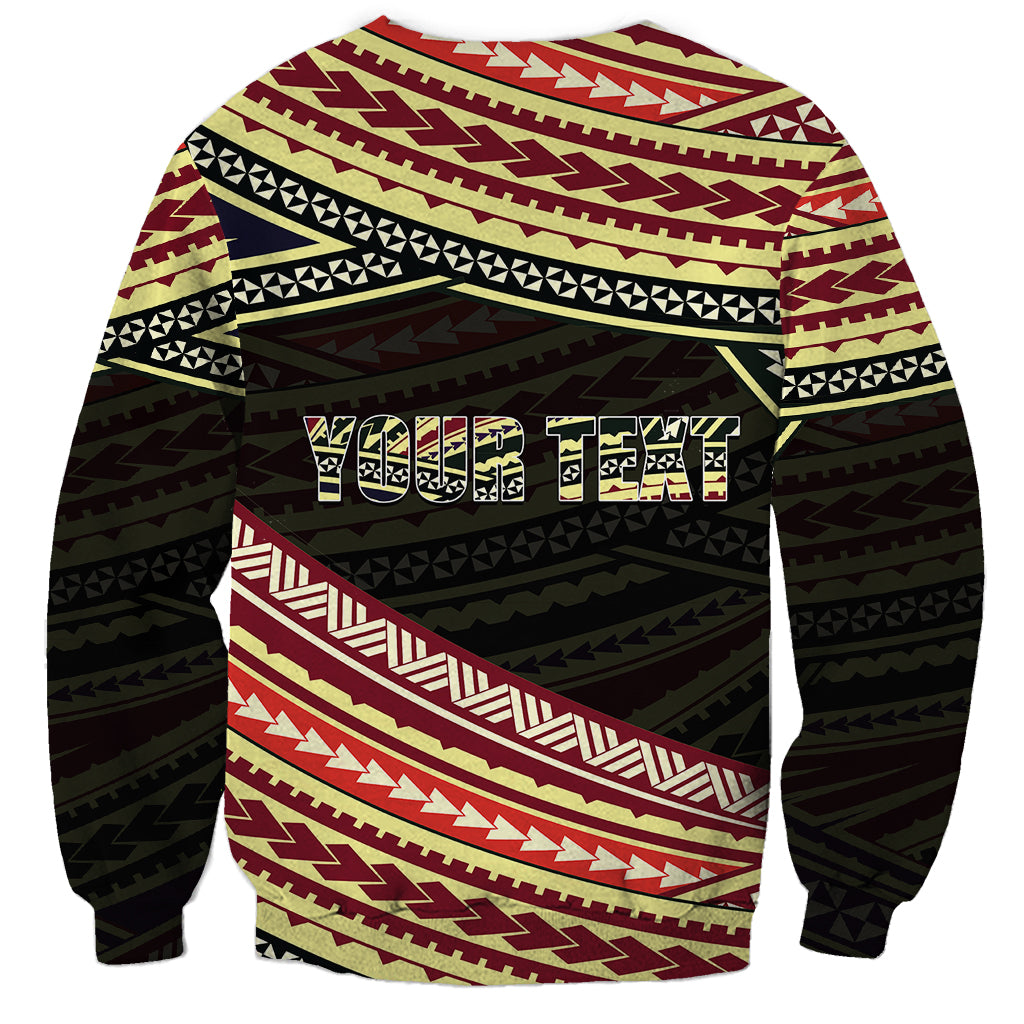 (Custom Personalised) Happy Fathers Day Polynesian Sweatshirt I Love You Dad LT6 - Wonder Print Shop