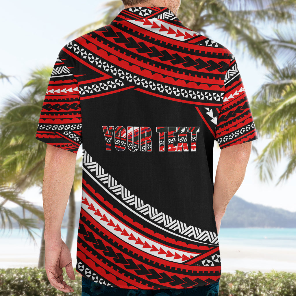 (Custom Personalised) Happy Fathers Day Polynesian Hawaiian Shirt I Love You Dad Red LT6 - Wonder Print Shop