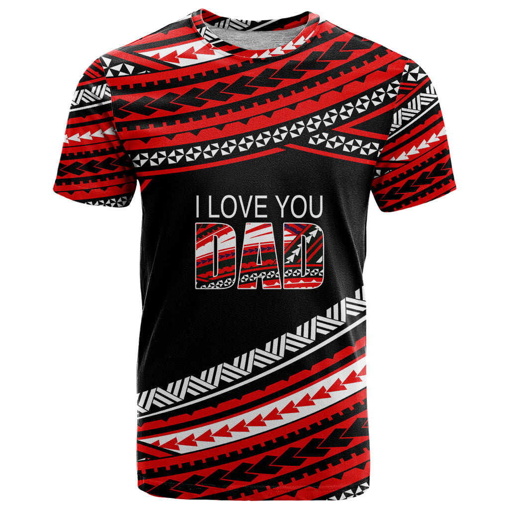 custom-personalised-happy-fathers-day-polynesian-t-shirt-i-love-you-dad-red