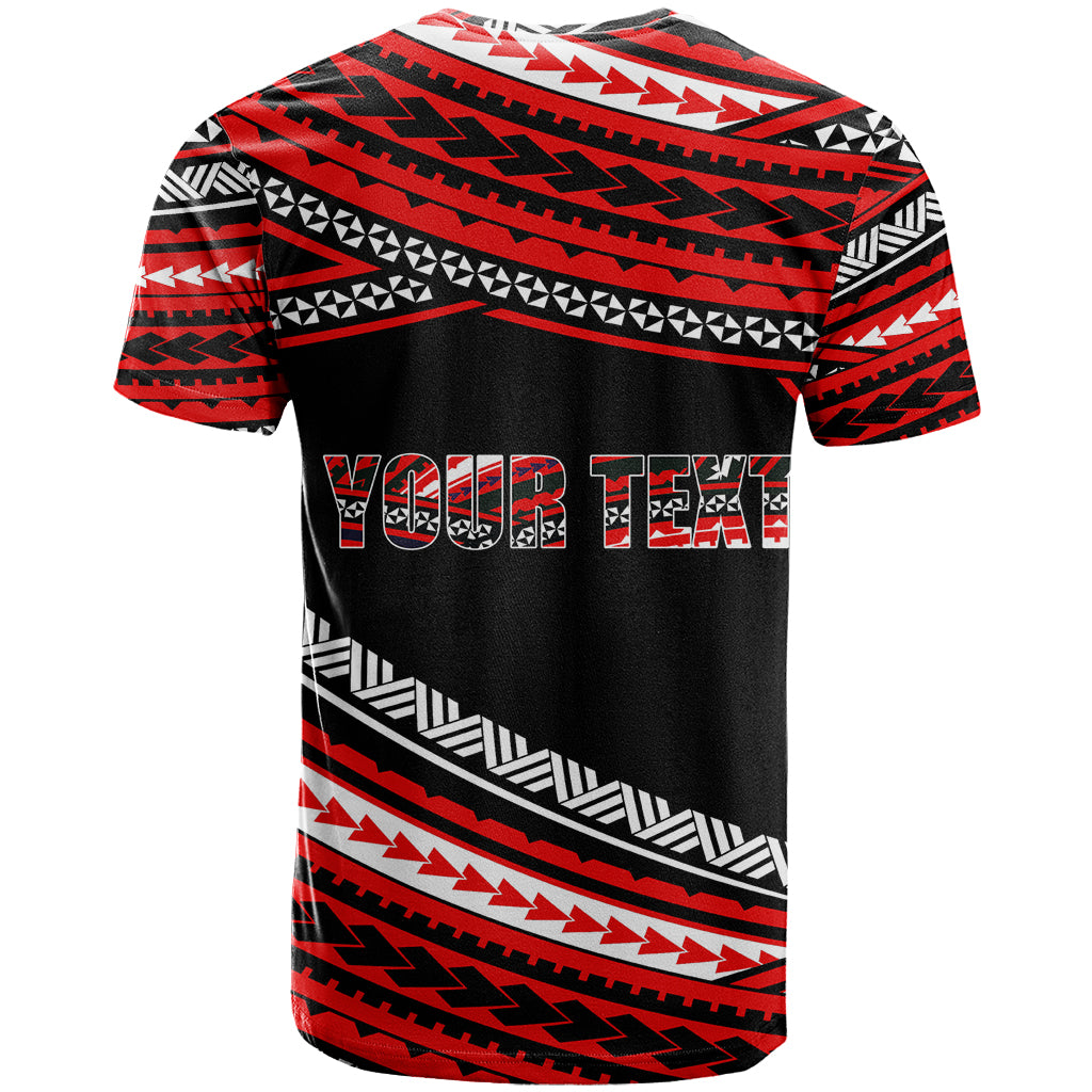 (Custom Personalised) Happy Fathers Day Polynesian T Shirt I Love You Dad Red LT6 - Wonder Print Shop