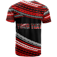 (Custom Personalised) Happy Fathers Day Polynesian T Shirt I Love You Dad Red LT6 - Wonder Print Shop