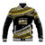 (Custom Personalised) Happy Fathers Day Polynesian Baseball Jacket I Love You Dad Gold LT6 - Wonder Print Shop