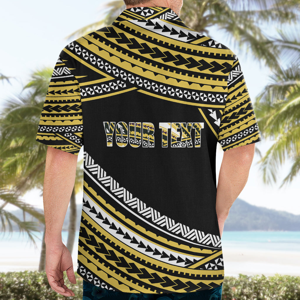 (Custom Personalised) Happy Fathers Day Polynesian Hawaiian Shirt I Love You Dad Gold LT6 - Wonder Print Shop