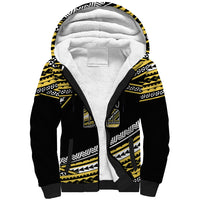 (Custom Personalised) Happy Fathers Day Polynesian Sherpa Hoodie I Love You Dad Gold LT6 - Wonder Print Shop