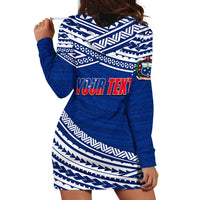 (Custom Personalised) Happy Fathers Day Samoa Hoodie Dress I Love You Dad Blue LT6 - Wonder Print Shop