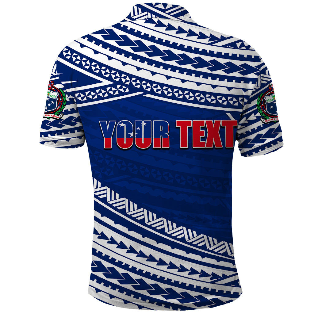 Custom Happy Fathers Day Samoa Polo Shirt I Love You Dad Blue LT6 - Wonder Print Shop