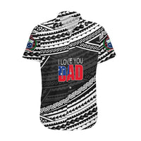 (Custom Personalised) Happy Fathers Day Samoa Hawaiian Shirt I Love You Dad Black LT6 - Wonder Print Shop