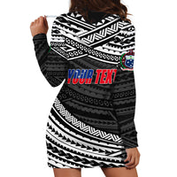 (Custom Personalised) Happy Fathers Day Samoa Hoodie Dress I Love You Dad Black LT6 - Wonder Print Shop