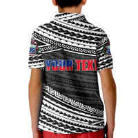 Custom Happy Fathers Day Samoa Polo Shirt for Kid I Love You Dad Black LT6 - Wonder Print Shop