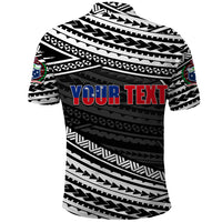 Custom Happy Fathers Day Samoa Polo Shirt I Love You Dad Black LT6 - Wonder Print Shop