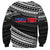 (Custom Personalised) Happy Fathers Day Samoa Sweatshirt I Love You Dad Black LT6 - Wonder Print Shop