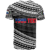 (Custom Personalised) Happy Fathers Day Samoa T Shirt I Love You Dad Black LT6 - Wonder Print Shop