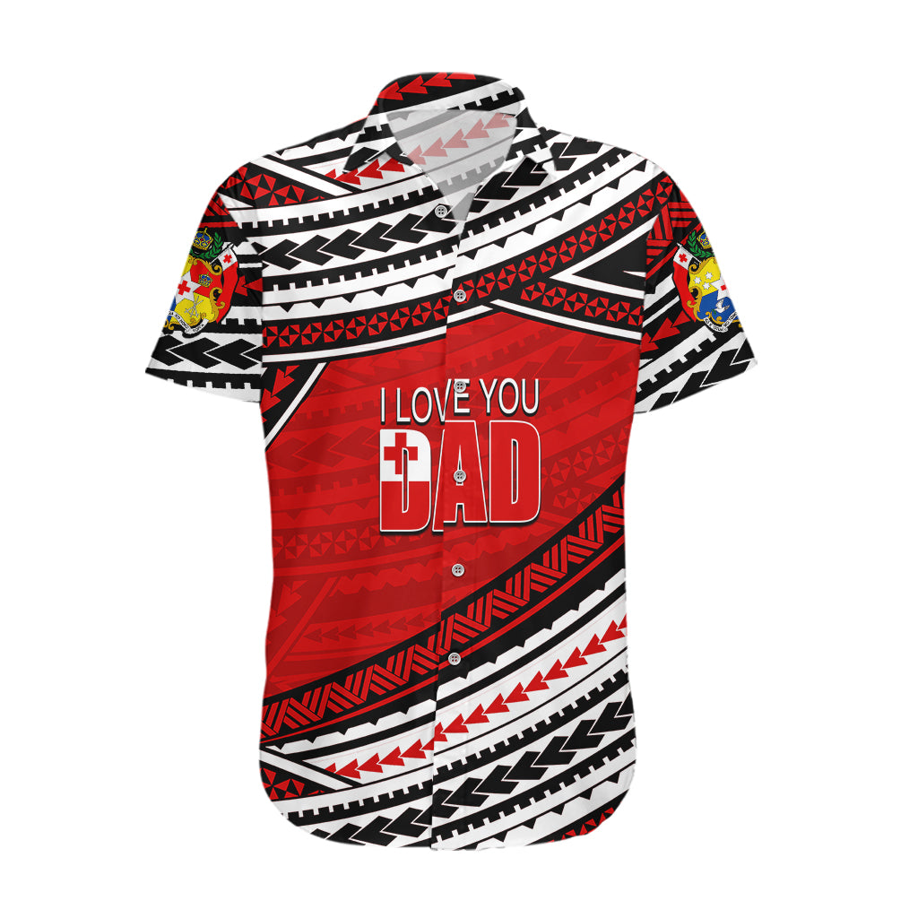 (Custom Personalised) Happy Fathers Day Tonga Hawaiian Shirt I Love You Dad LT6 - Wonder Print Shop