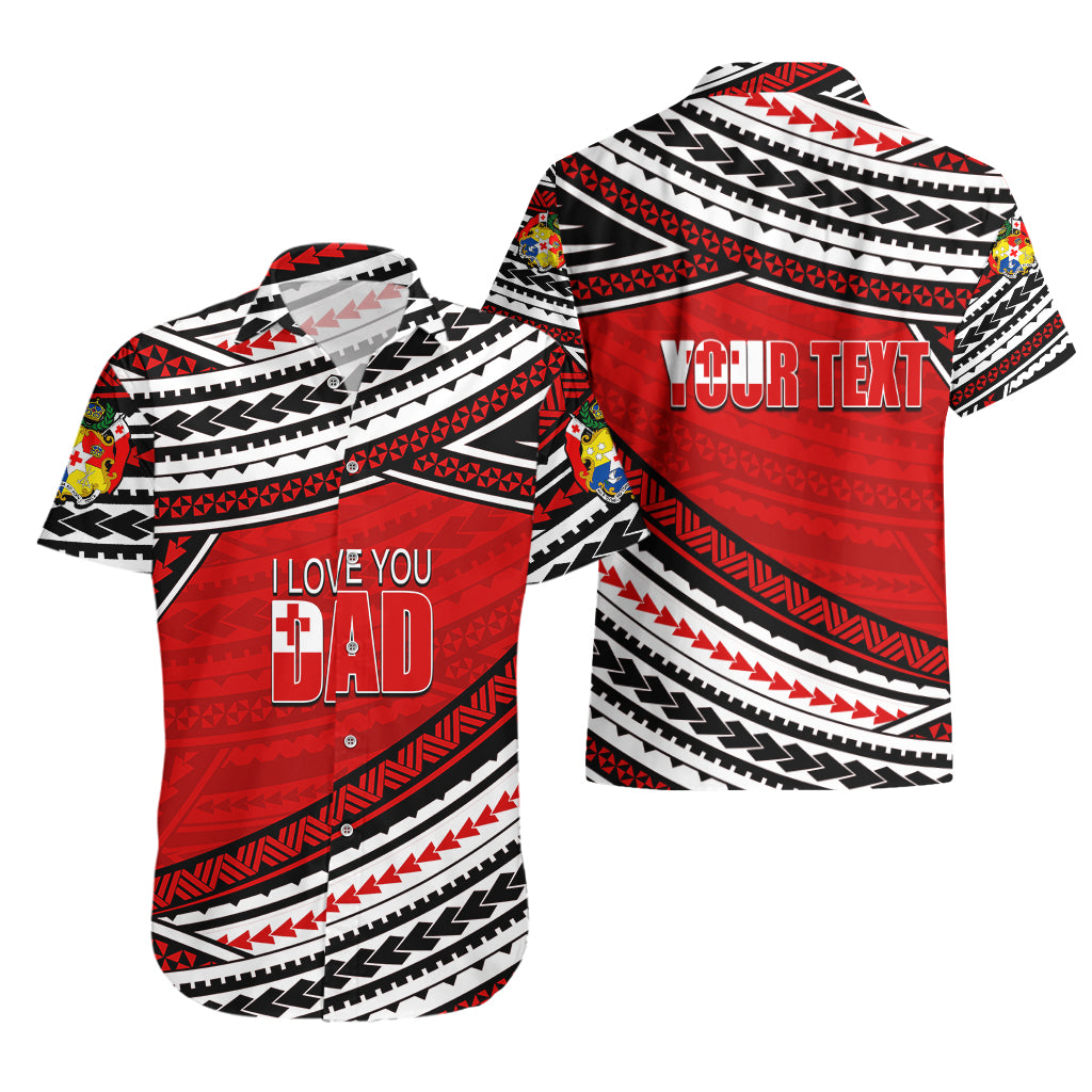 (Custom Personalised) Happy Fathers Day Tonga Hawaiian Shirt I Love You Dad LT6 - Wonder Print Shop