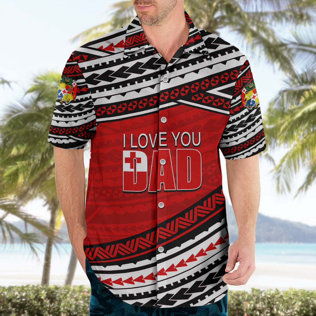 (Custom Personalised) Happy Fathers Day Tonga Hawaiian Shirt I Love You Dad LT6 - Wonder Print Shop