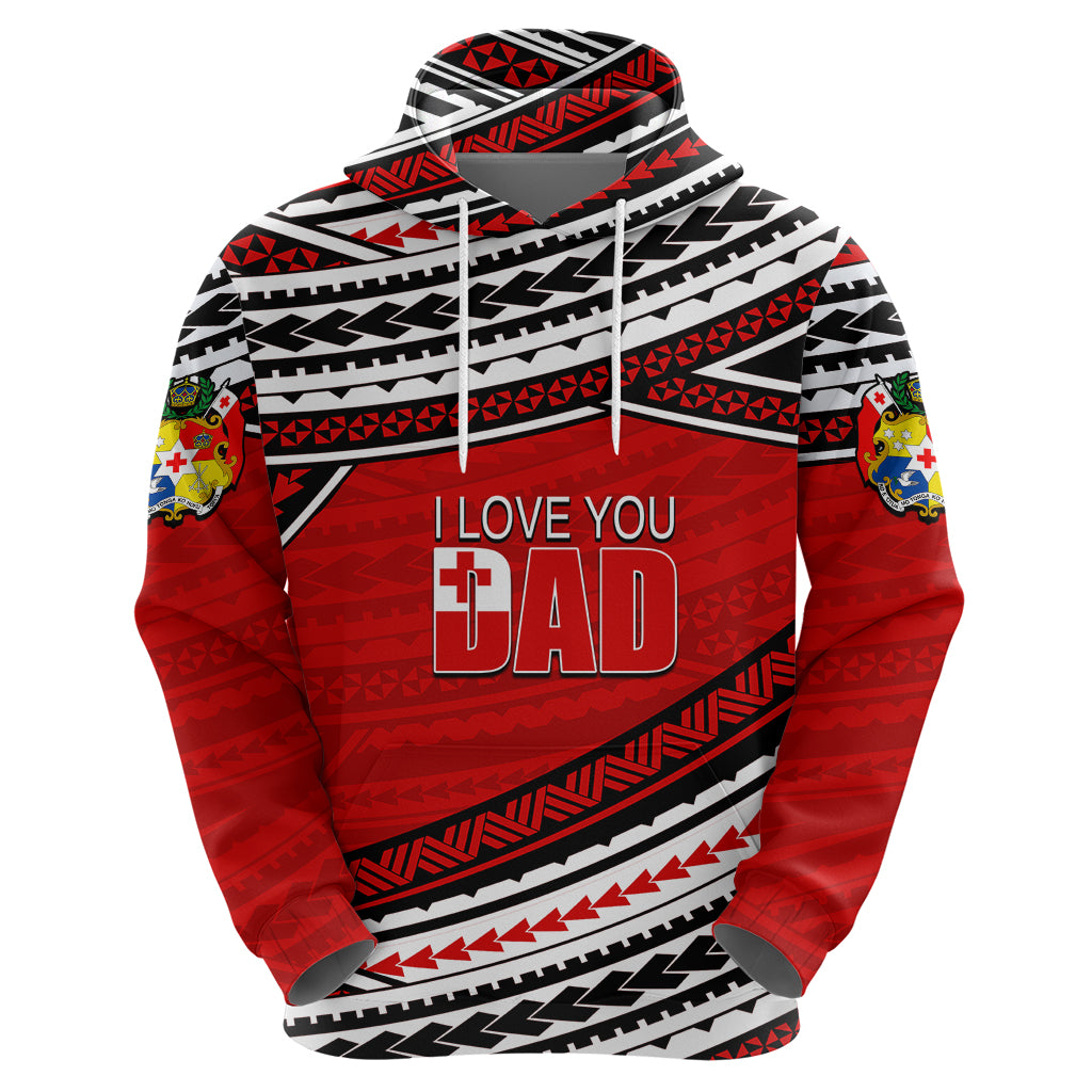 Personalized Happy Fathers Day Tonga Hoodie I Love You Dad LT6 - Wonder Print Shop