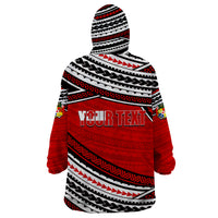 (Custom Personalised) Happy Fathers Day Tonga Wearable Blanket Hoodie I Love You Dad LT6 - Wonder Print Shop