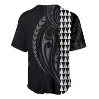 Polynesian Baseball Jersey Hawaiian Warrior and Aloha Girl With Hammerhead Shark Tattoos White LT6 - Wonder Print Shop