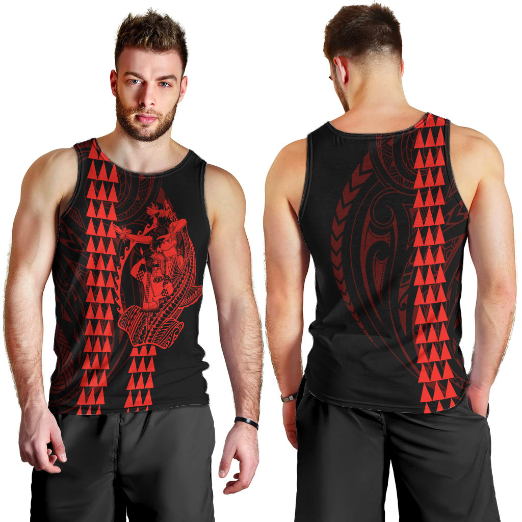 polynesian-men-tank-top-hawaiian-warrior-and-aloha-girl-with-hammerhead-shark-tattoos-red