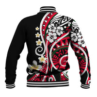 Plumeria Polynesian Baseball Jacket Trending Red LT6 - Wonder Print Shop