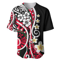Plumeria Polynesian Baseball Jersey Trending Red LT6 - Wonder Print Shop