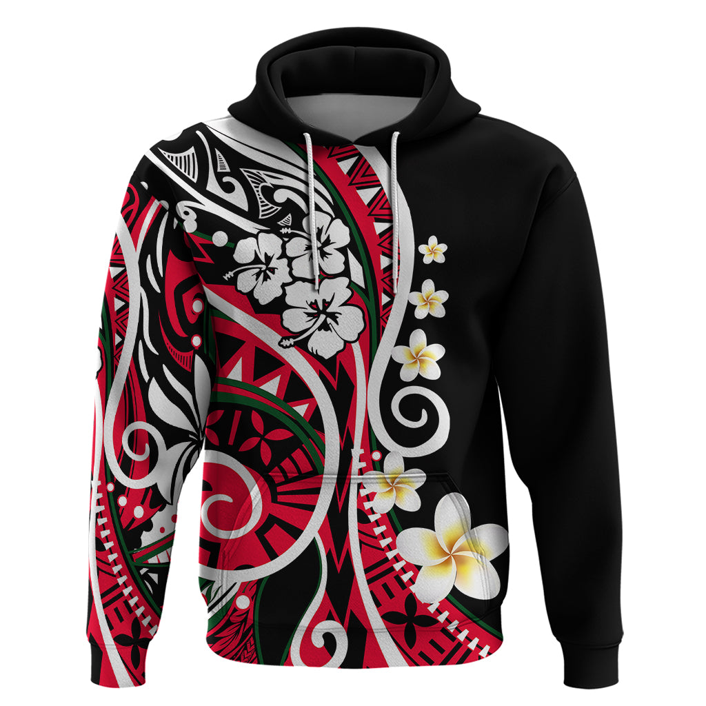 Plumeria Polynesian Hoodie Trending Red LT6 - Wonder Print Shop
