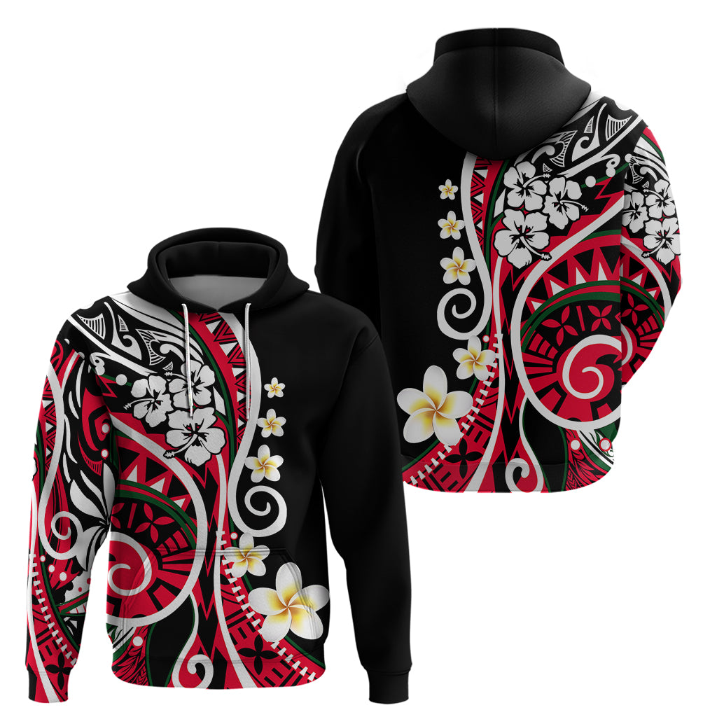Plumeria Polynesian Hoodie Trending Red LT6 - Wonder Print Shop