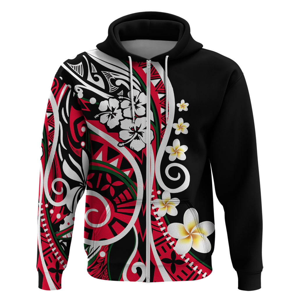 Plumeria Polynesian Hoodie Trending Red LT6 - Wonder Print Shop