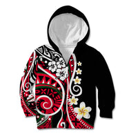 Plumeria Polynesian Kid Hoodie Trending Red LT6 - Wonder Print Shop
