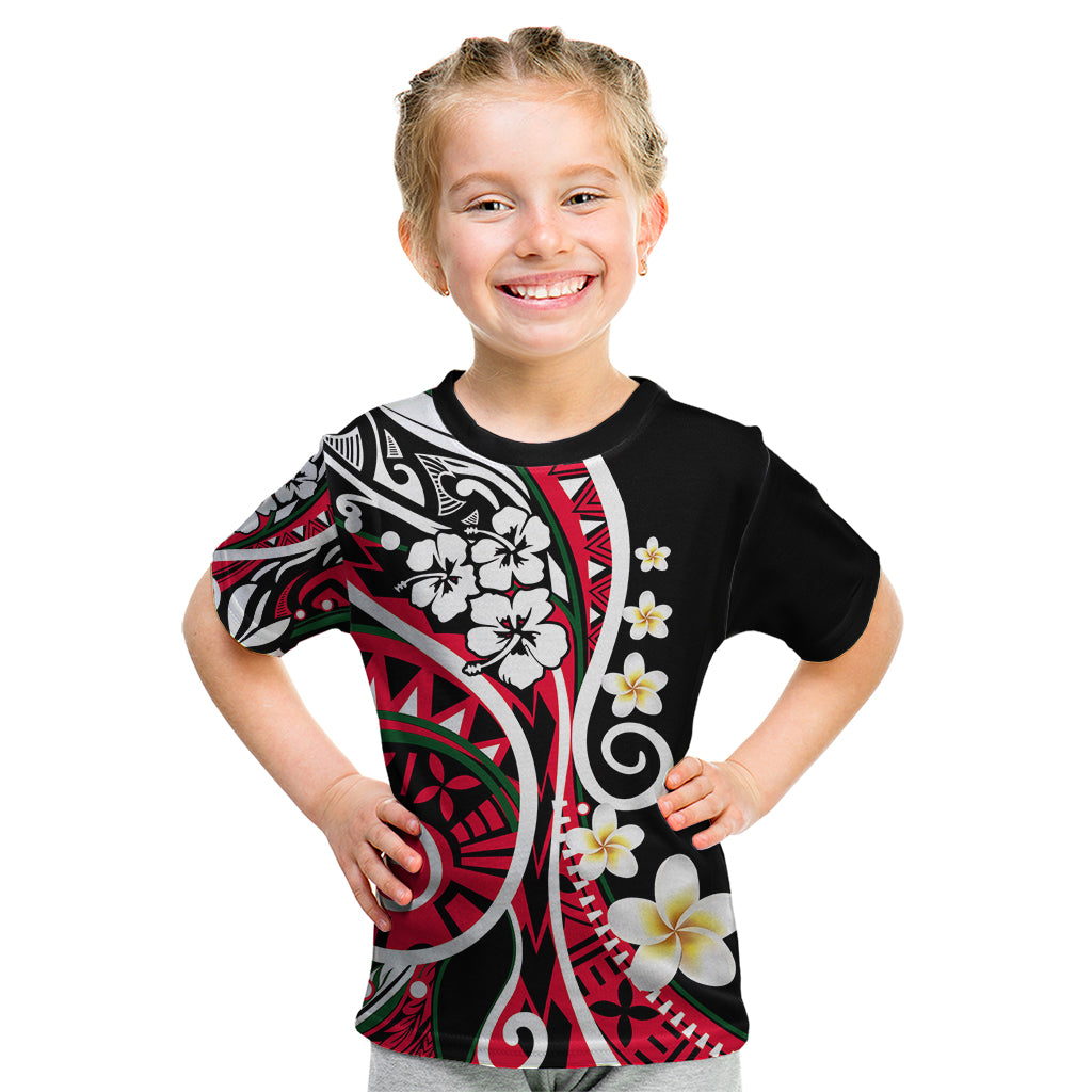 Plumeria Polynesian Kid T Shirt Trending Red LT6 - Wonder Print Shop