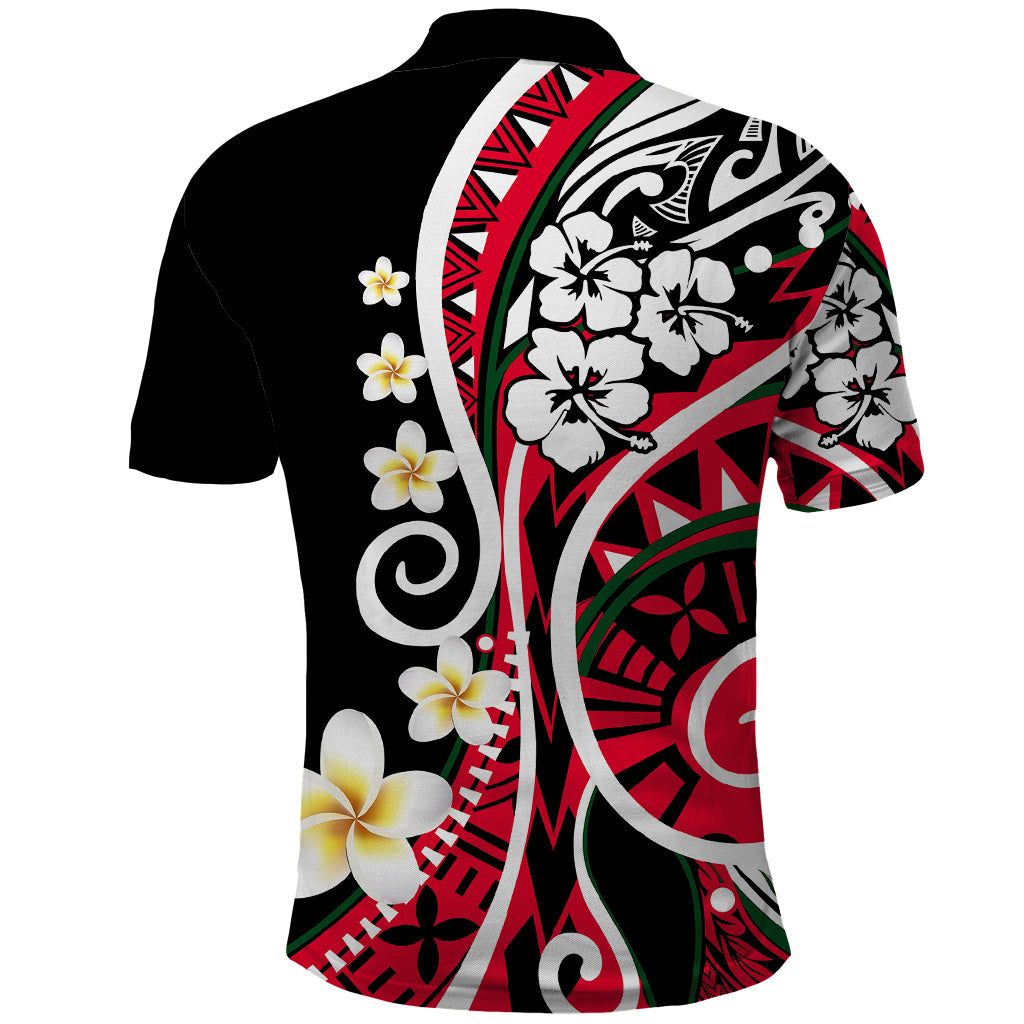 Plumeria Polynesian Polo Shirt Trending Red LT6 - Wonder Print Shop