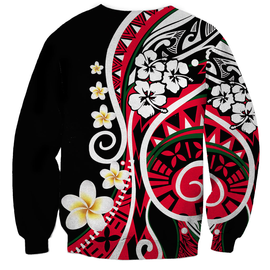 Plumeria Polynesian Sweatshirt Trending Red LT6 - Wonder Print Shop