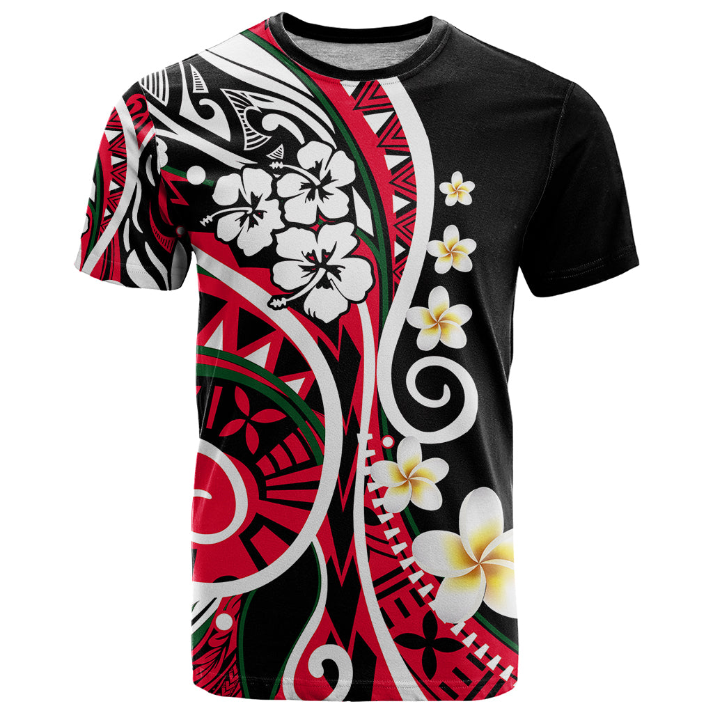 Plumeria Polynesian T Shirt Trending Red LT6 - Wonder Print Shop