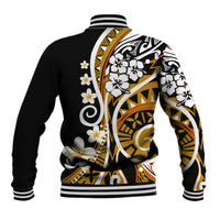 Plumeria Polynesian Baseball Jacket Trending Gold LT6 - Wonder Print Shop