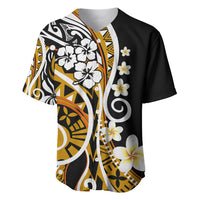 Plumeria Polynesian Baseball Jersey Trending Gold LT6 - Wonder Print Shop